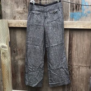 Elevenses Wide Leg 100% Linen trouser size 8
